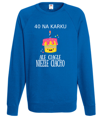 Czterdziestoletnie ciasteczko - Bluza z nadrukiem - Urodziny - Męska