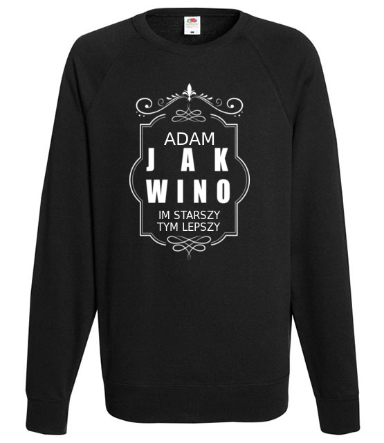 Jestem lepszy z wiekiem bluza z nadrukiem urodziny mezczyzna jipi pl 764 107