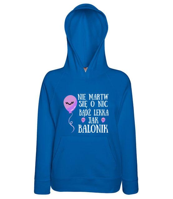Badz lekka jak balonik bluza z nadrukiem urodziny kobieta jipi pl 751 147
