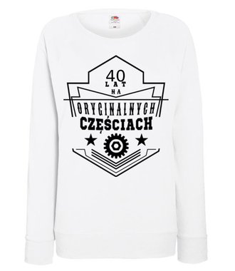 Na oryginalnych częściach bez szwanku - Bluza z nadrukiem - Urodziny - Damska