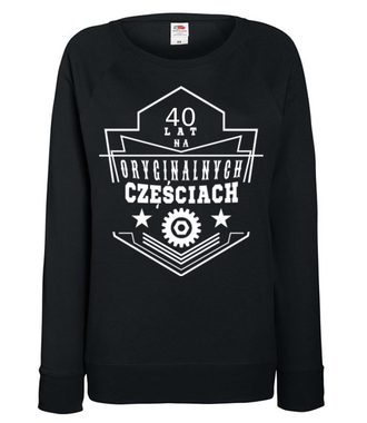 Na oryginalnych częściach bez szwanku - Bluza z nadrukiem - Urodziny - Damska