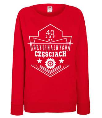 Na oryginalnych częściach bez szwanku - Bluza z nadrukiem - Urodziny - Damska