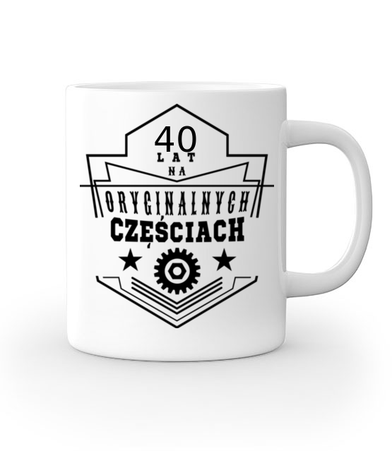 Na oryginalnych czesciach bez szwanku kubek z nadrukiem urodziny gadzety jipi pl 752 159