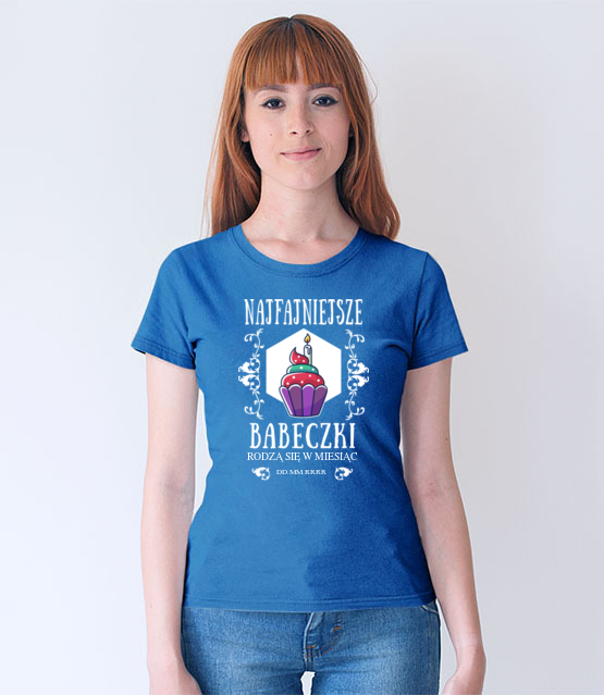 Najfajniejsze babeczki koszulka z nadrukiem urodzinowe kobieta jipi pl 771 67