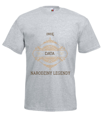 Narodziny legendy - Koszulka z nadrukiem - Urodziny - Męska