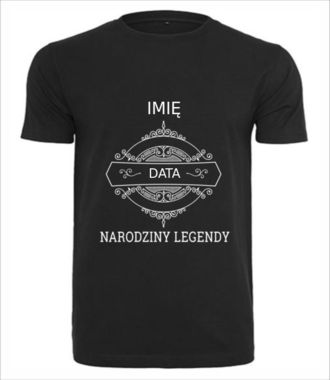 Narodziny legendy - Koszulka z nadrukiem - Urodziny - Męska