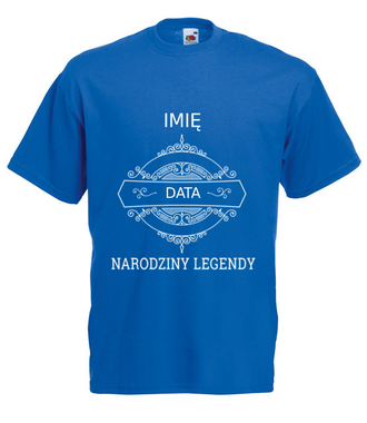 Narodziny legendy - Koszulka z nadrukiem - Urodziny - Męska