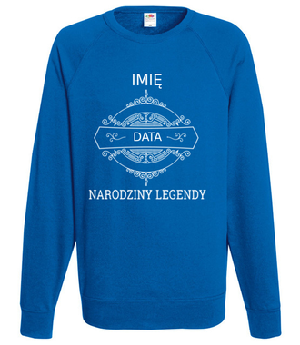 Narodziny legendy - Bluza z nadrukiem - Urodziny - Męska