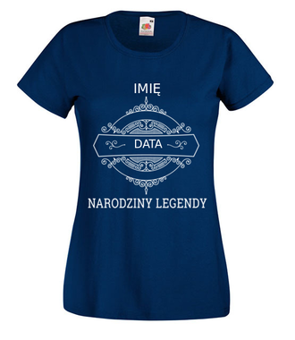 Narodziny legendy - Koszulka z nadrukiem - Urodziny - Damska