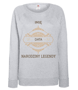 Narodziny legendy - Bluza z nadrukiem - Urodziny - Damska