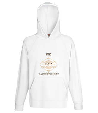 Narodziny legendy - Bluza z nadrukiem - Urodziny - Męska z kapturem