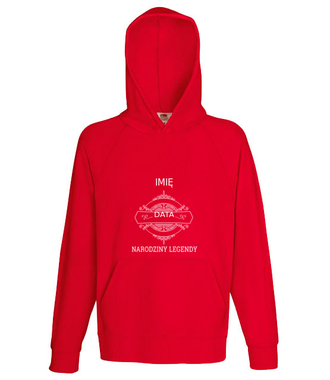 Narodziny legendy - Bluza z nadrukiem - Urodziny - Męska z kapturem
