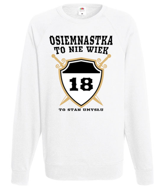 Stan umysłu po osiemnastce - Bluza z nadrukiem - Urodziny - Męska