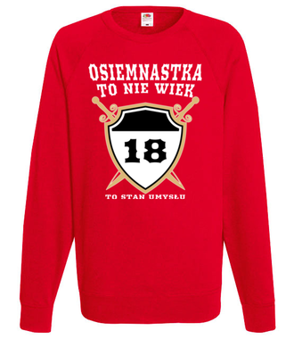 Stan umysłu po osiemnastce - Bluza z nadrukiem - Urodziny - Męska