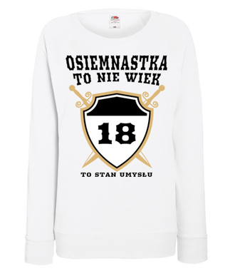 Stan umysłu po osiemnastce - Bluza z nadrukiem - Urodziny - Damska