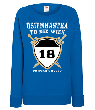 Stan umysłu po osiemnastce - Bluza z nadrukiem - Urodziny - Damska