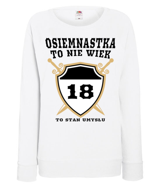Stan umyslu po osiemnastce bluza z nadrukiem urodziny kobieta jipi pl 774 114