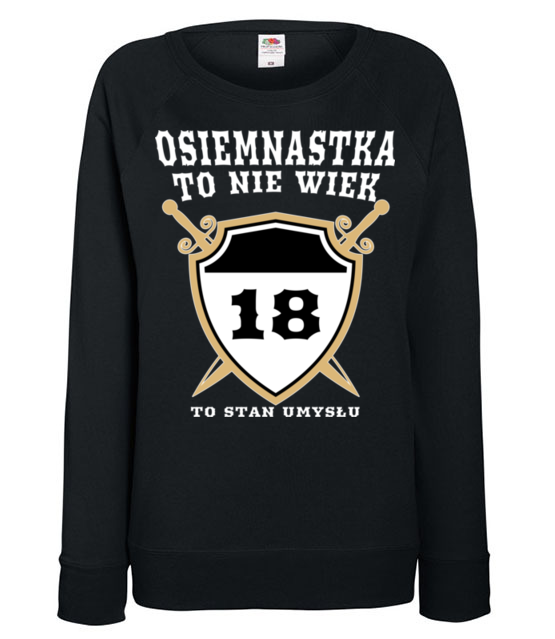 Stan umyslu po osiemnastce bluza z nadrukiem urodziny kobieta jipi pl 775 115