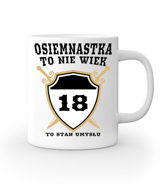 Stan umyslu po osiemnastce kubek z nadrukiem urodziny gadzety jipi pl 774 159