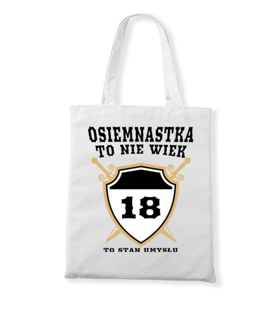 Stan umyslu po osiemnastce torba z nadrukiem urodziny gadzety jipi pl 774 161