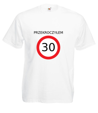 Zakaz złamany - Koszulka z nadrukiem - Urodziny - Męska