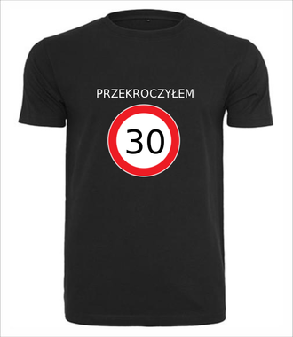 Zakaz złamany - Koszulka z nadrukiem - Urodziny - Męska