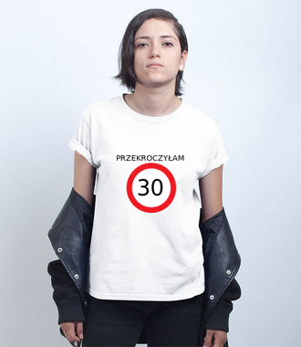 Zakaz złamany - Koszulka z nadrukiem - Urodzinowe - Damska