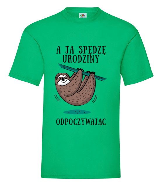 Urodziny na leniwca koszulka z nadrukiem urodziny mezczyzna jipi pl 778 186