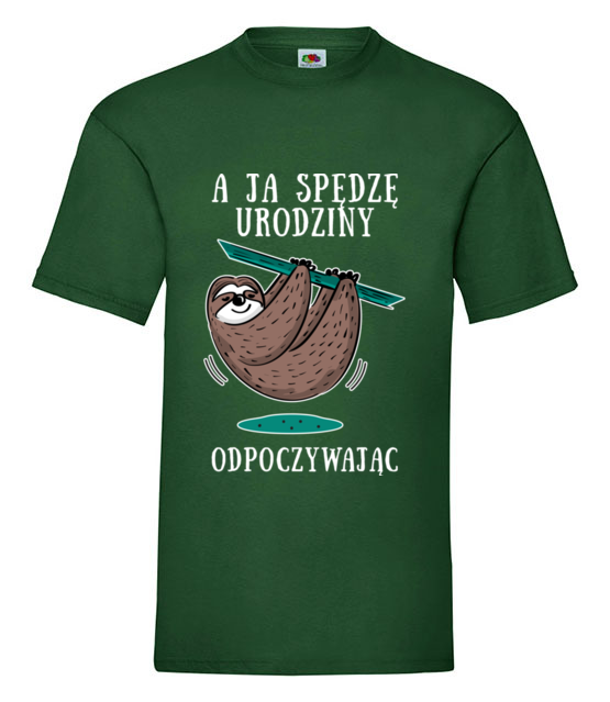 Urodziny na leniwca koszulka z nadrukiem urodziny mezczyzna jipi pl 779 188