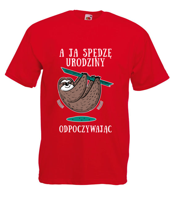 Urodziny na leniwca koszulka z nadrukiem urodziny mezczyzna jipi pl 779 4