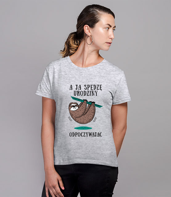 Urodziny na leniwca koszulka z nadrukiem urodzinowe kobieta jipi pl 778 81