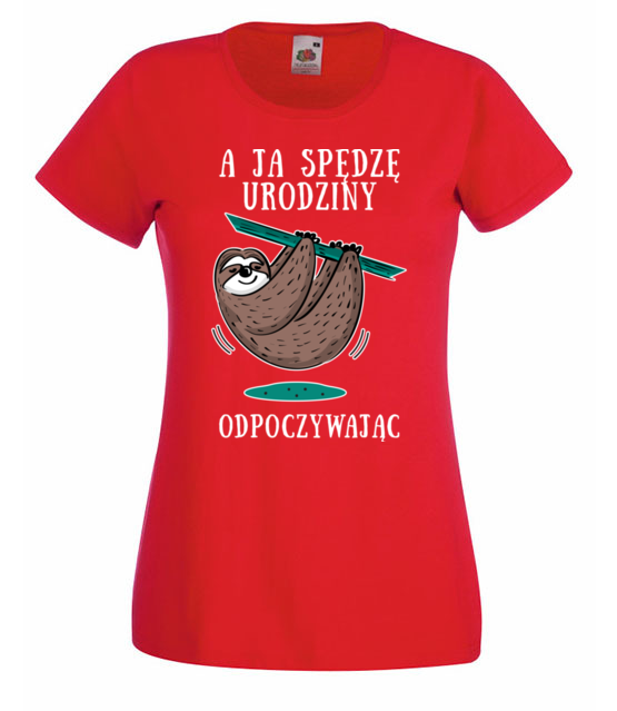 Urodziny na leniwca koszulka z nadrukiem urodziny kobieta jipi pl 779 60