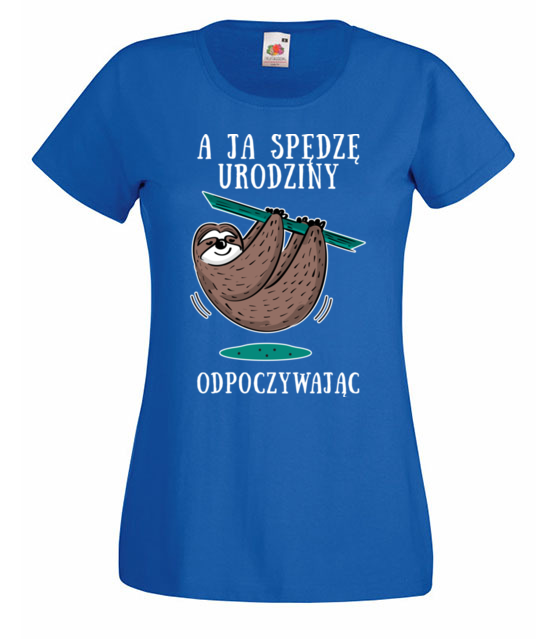 Urodziny na leniwca koszulka z nadrukiem urodziny kobieta jipi pl 779 61