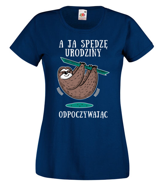 Urodziny na leniwca koszulka z nadrukiem urodziny kobieta jipi pl 779 62