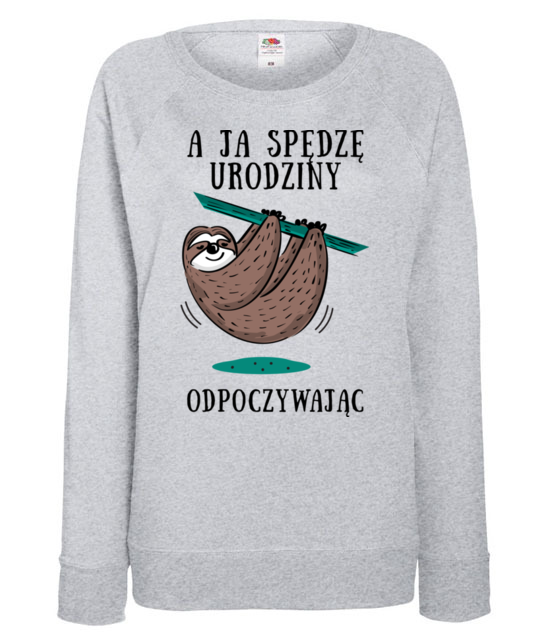 Urodziny na leniwca bluza z nadrukiem urodziny kobieta jipi pl 778 118