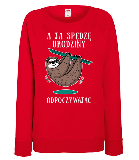 Urodziny na leniwca bluza z nadrukiem urodziny kobieta jipi pl 779 116