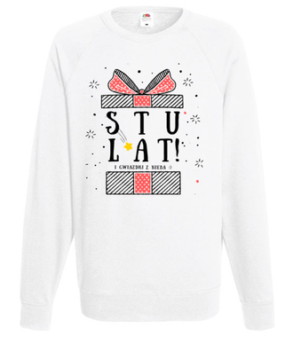 Stu lat i gwiazdki z nieba! - Bluza z nadrukiem - Urodziny - Męska