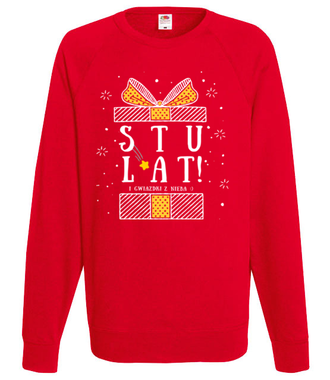 Stu lat i gwiazdki z nieba! - Bluza z nadrukiem - Urodziny - Męska