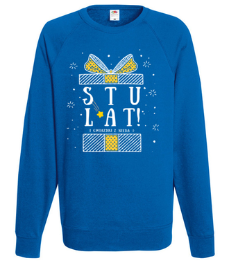 Stu lat i gwiazdki z nieba! - Bluza z nadrukiem - Urodziny - Męska