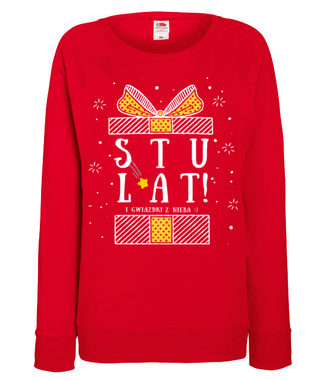 Stu lat i gwiazdki z nieba! - Bluza z nadrukiem - Urodziny - Damska