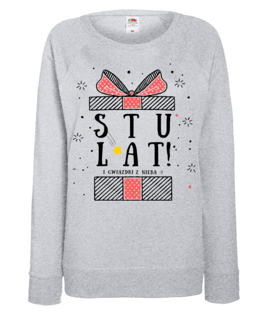 Stu lat i gwiazdki z nieba bluza z nadrukiem urodziny kobieta jipi pl 780 118