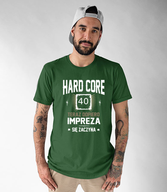 Hardcorowy solenizant - Koszulka z nadrukiem - Urodzinowe - Męska