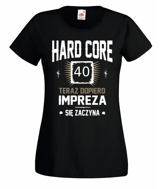 Hardcorowy solenizant koszulka z nadrukiem urodziny kobieta jipi pl 783 59