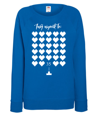 To Twój wynik. - Bluza z nadrukiem - Urodziny - Damska