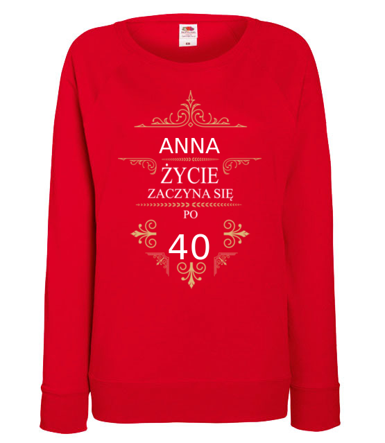 Kolejne urodziny zycie przyspiesza bluza z nadrukiem urodziny kobieta jipi pl 790 116