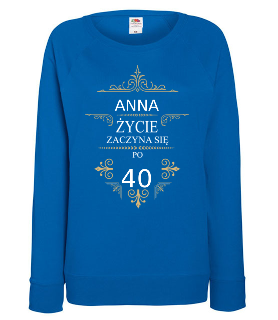 Kolejne urodziny zycie przyspiesza bluza z nadrukiem urodziny kobieta jipi pl 790 117