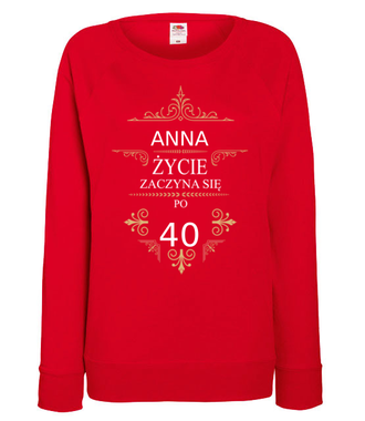 Kolejne urodziny - życie przyspiesza - Bluza z nadrukiem - Urodzinowe - Damska