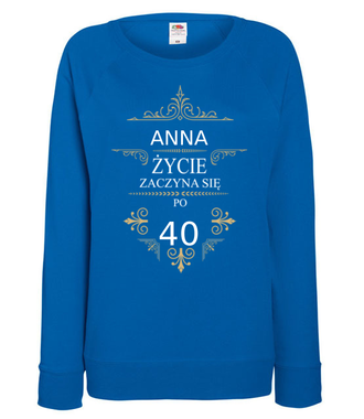 Kolejne urodziny - życie przyspiesza - Bluza z nadrukiem - Urodziny - Damska