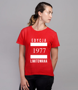 Edycja limitowana - Koszulka z nadrukiem - Urodzinowe - Damska