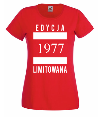 Edycja limitowana - Koszulka z nadrukiem - Urodziny - Damska